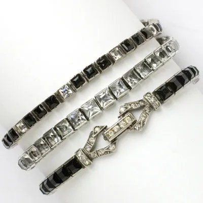 Diamanté & Sterling Line Bracelet by Otis