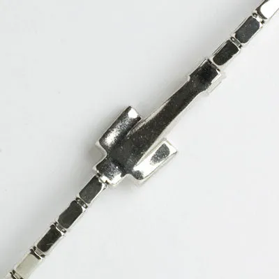 Diamanté Tennis Bracelet with Buckle by Mazer Bros.