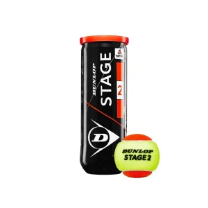 Dunlop Stage 2 Orange Junior Tennis Balls - Individual Can (3 Balls)