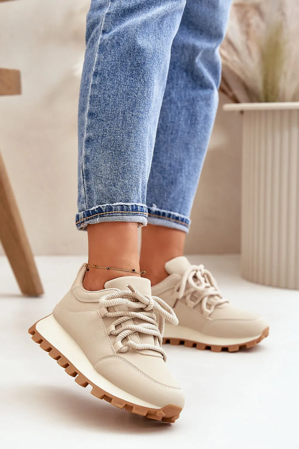 Eco Suede Lace-Up Sneakers