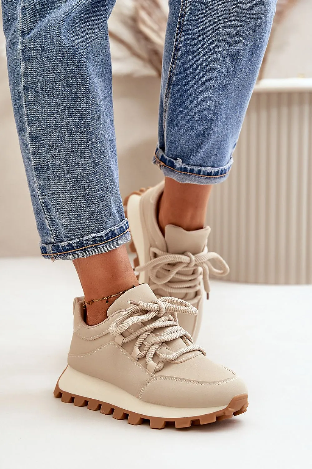 Eco Suede Lace-Up Sneakers