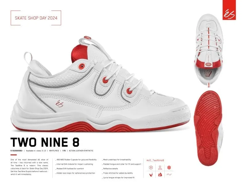 ES TWO NINE 8 WHITE/RED