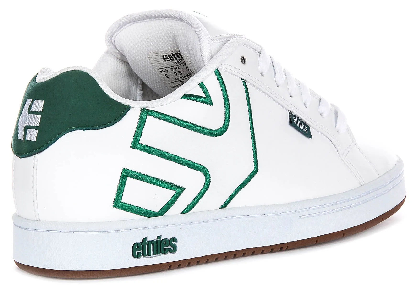 Etnies Fader In White Green For Men