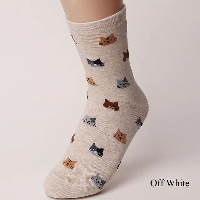 Fashioned Cute Multi-colors Cotton Socks Animal Pattern