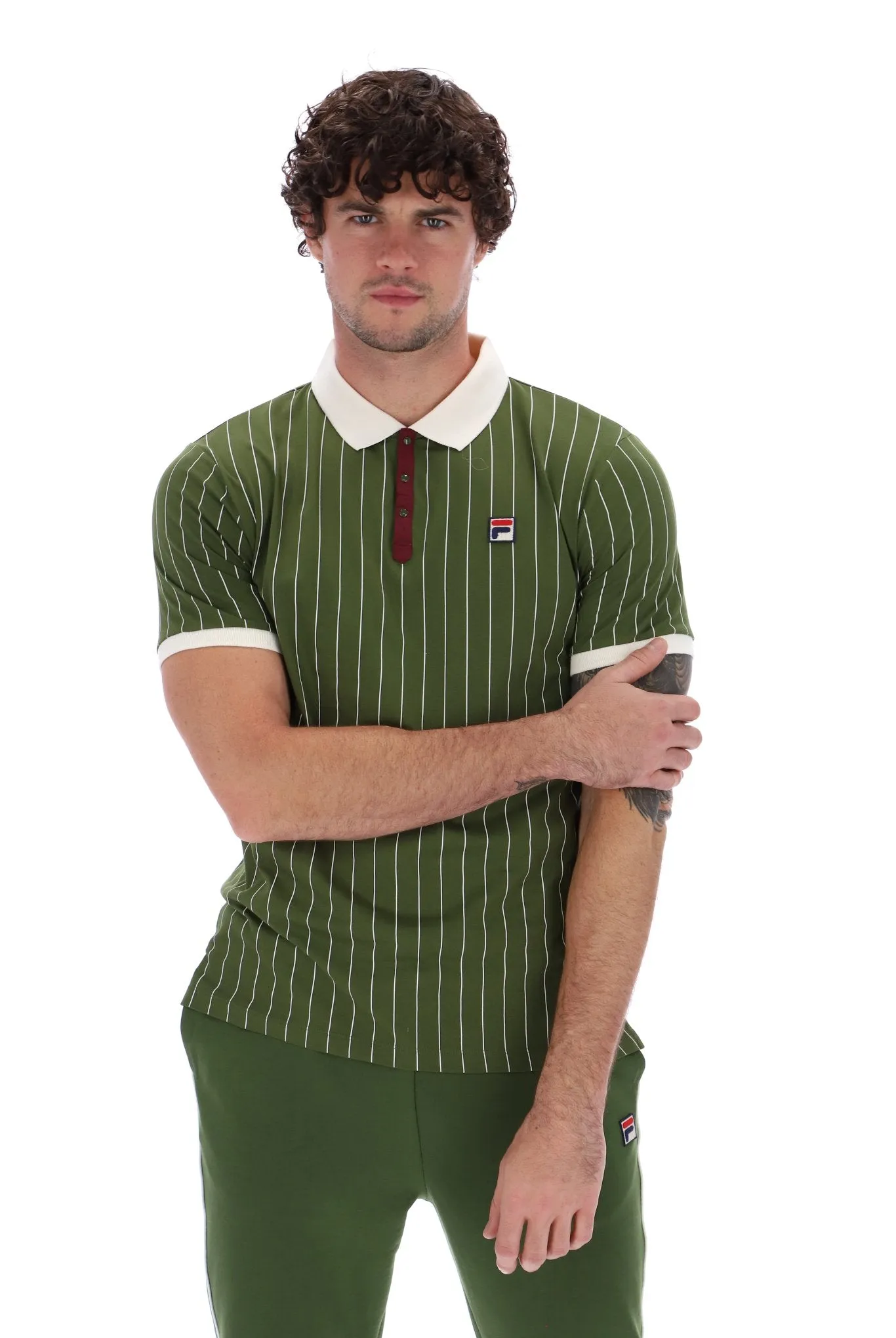 FILA® Vintage BORG BB1 Polo Shirt/Chive - New AW24