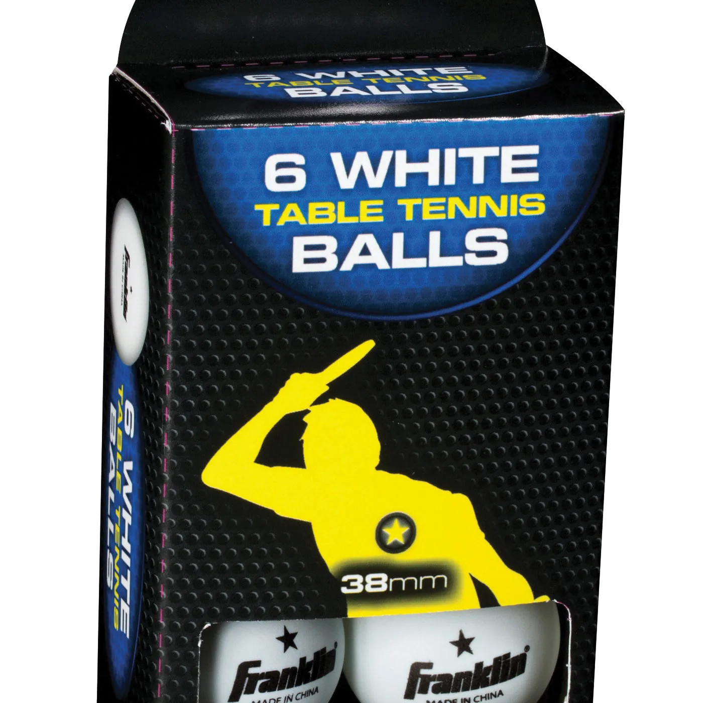 Franklin Sports 57100 Table Tennis Ball, 38 mm Dia, White