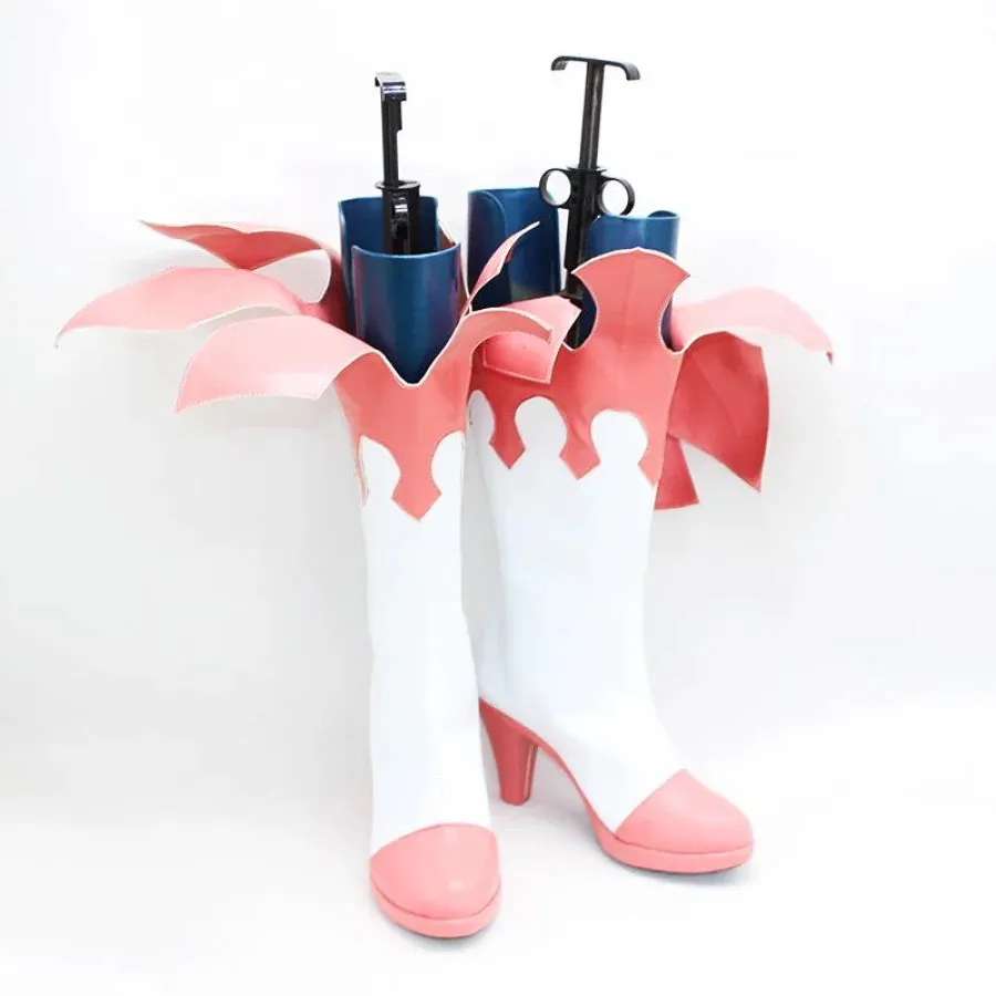 Genshin Impact Paimon Cosplay Shoes High-heeled Boots C00455