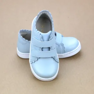 Girls Caroline Scalloped Double Velcro Sweetheart Sneaker