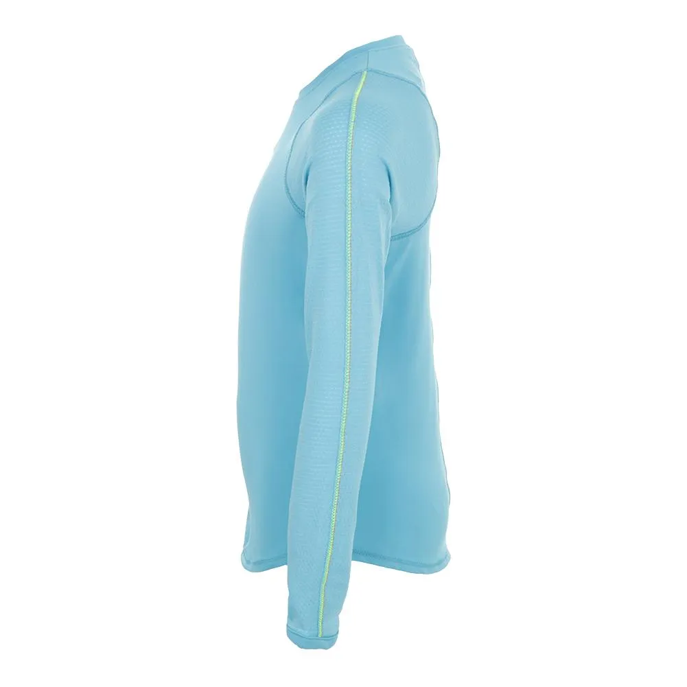 Girls' Long Sleeve Athletic Tennis Crew Ocean