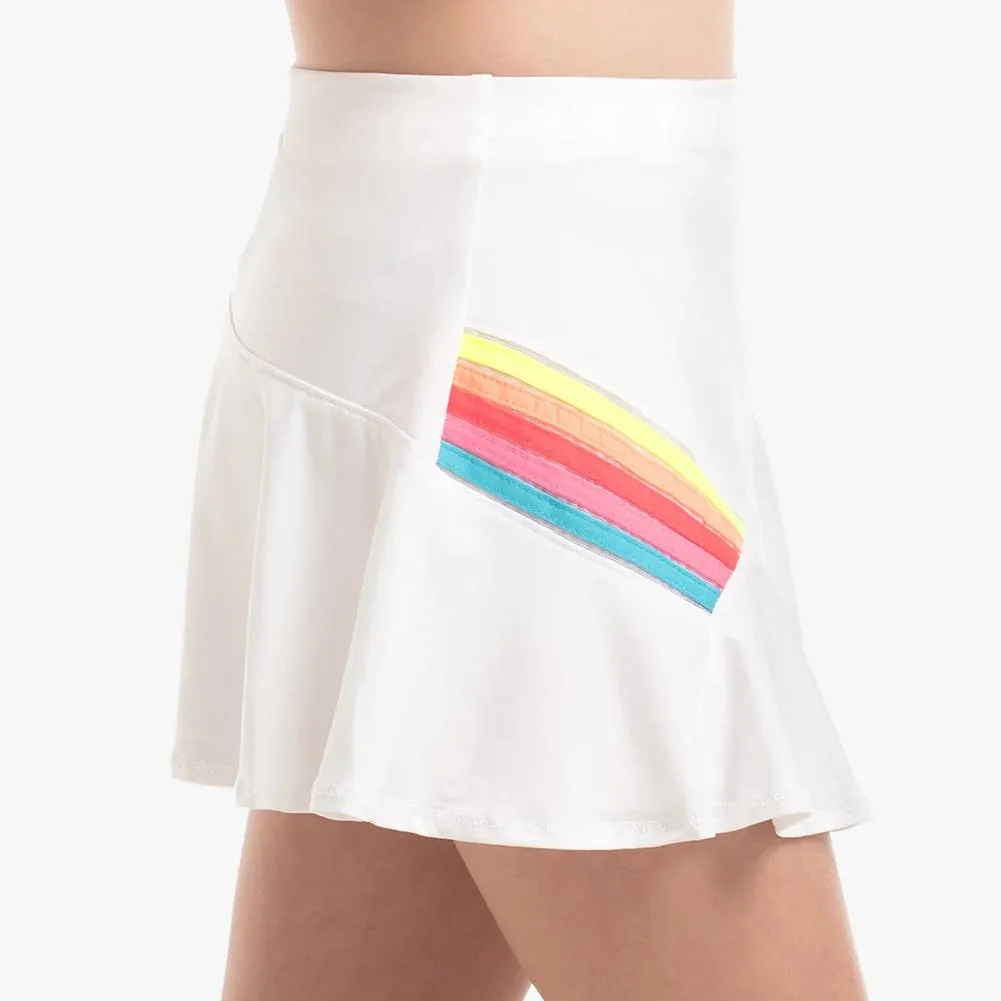 Girl's Prisma Stripe Tennis Skort Rainbow