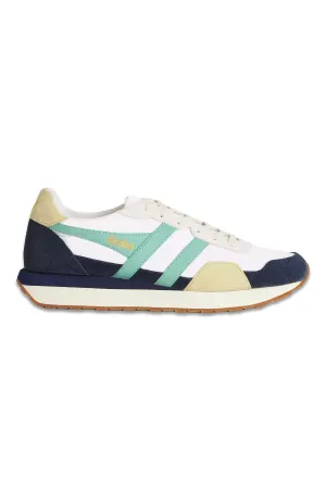 Gola Indiana Lace Up Trainers, Navy/Aruba