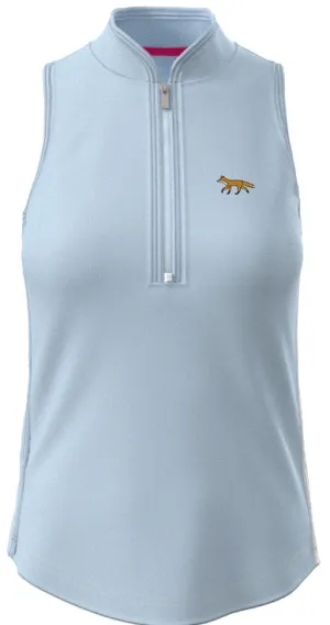 Greyson Sleeveless Vesta Mock Neck Polo