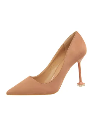 High Heel Suede Shallow Shoes