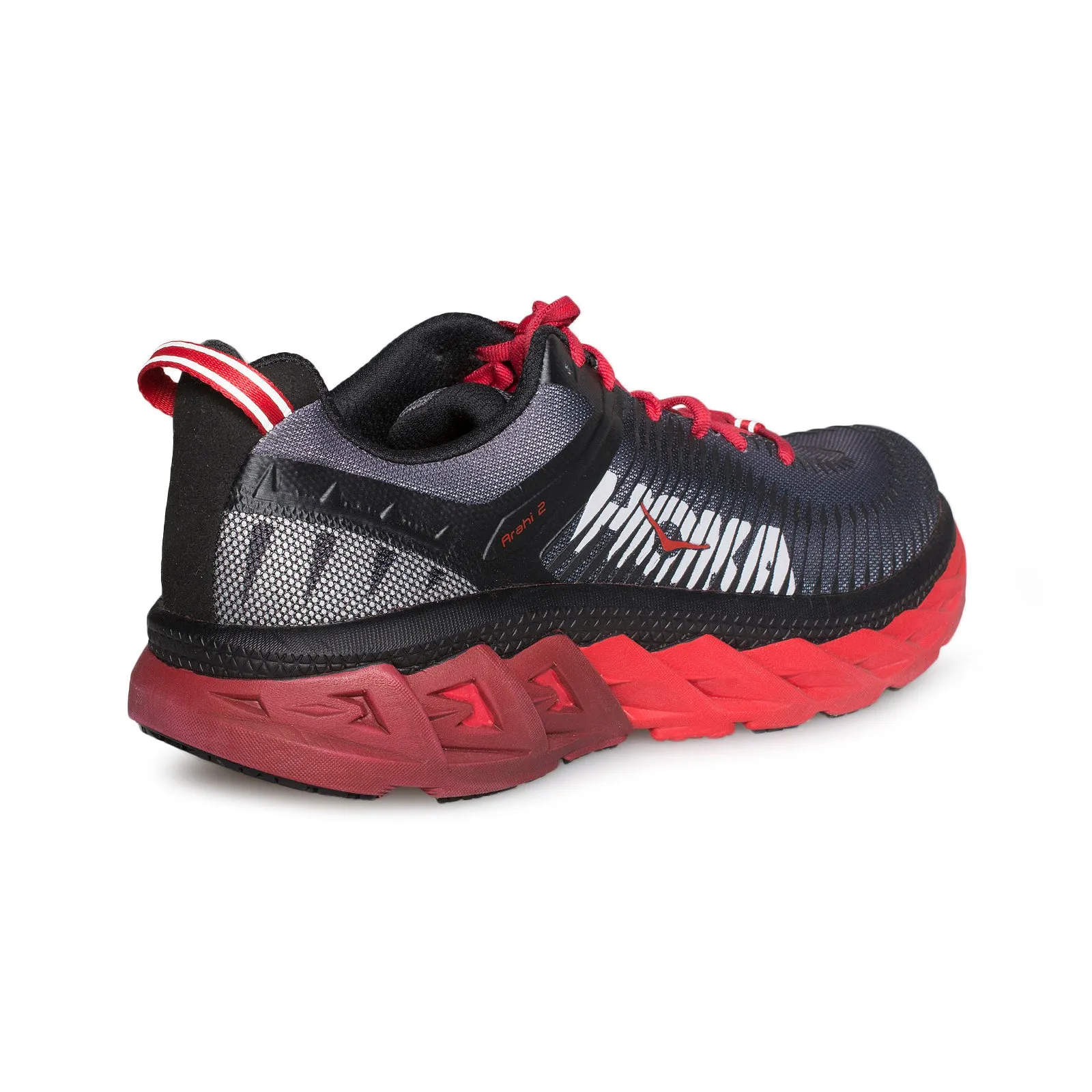 Hoka One One Arahi 2 Black / Risk Red Running Shoes - Men's