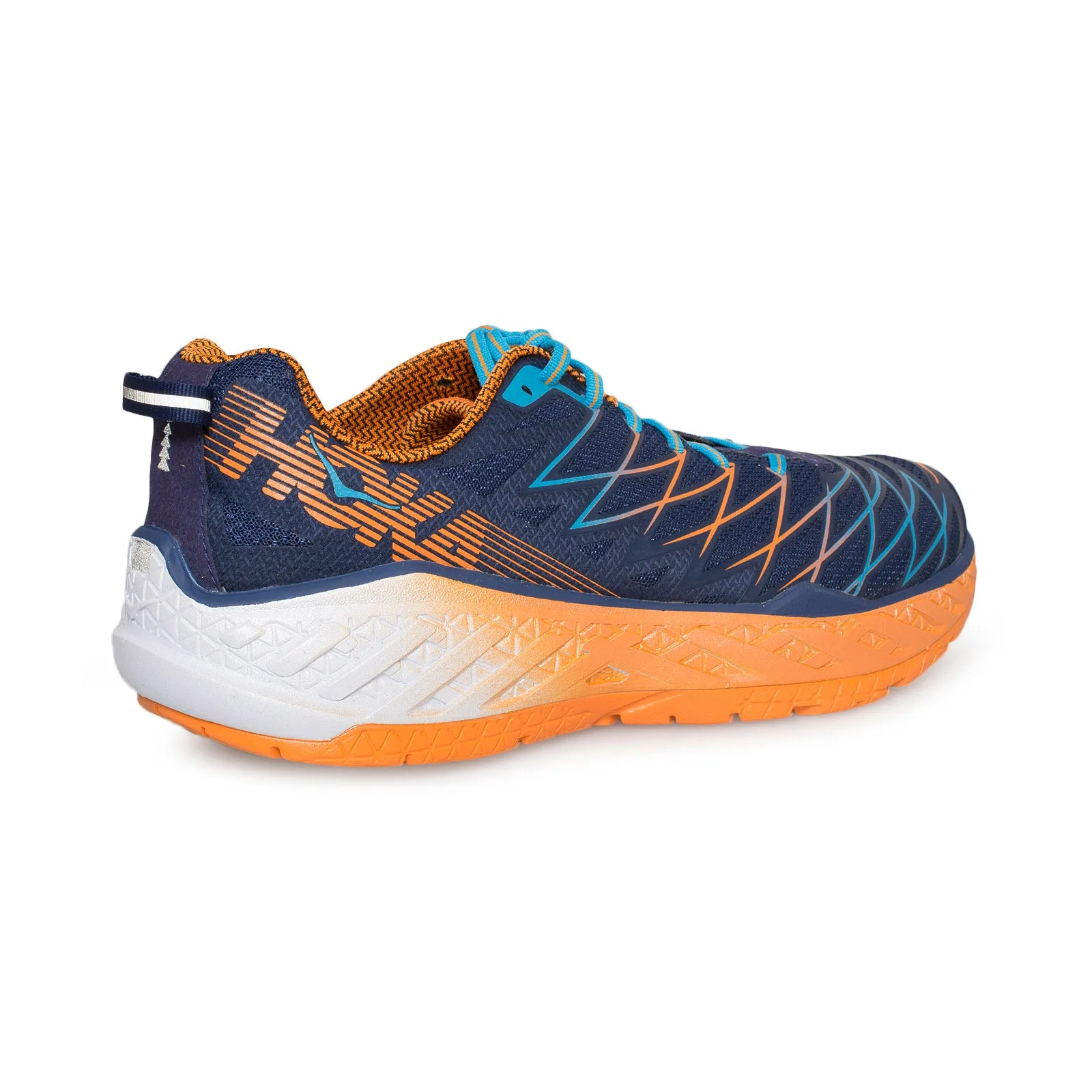 Hoka One One Clayton 2 Medieval Blue / Persimmon Orange Running Shoes - Men's