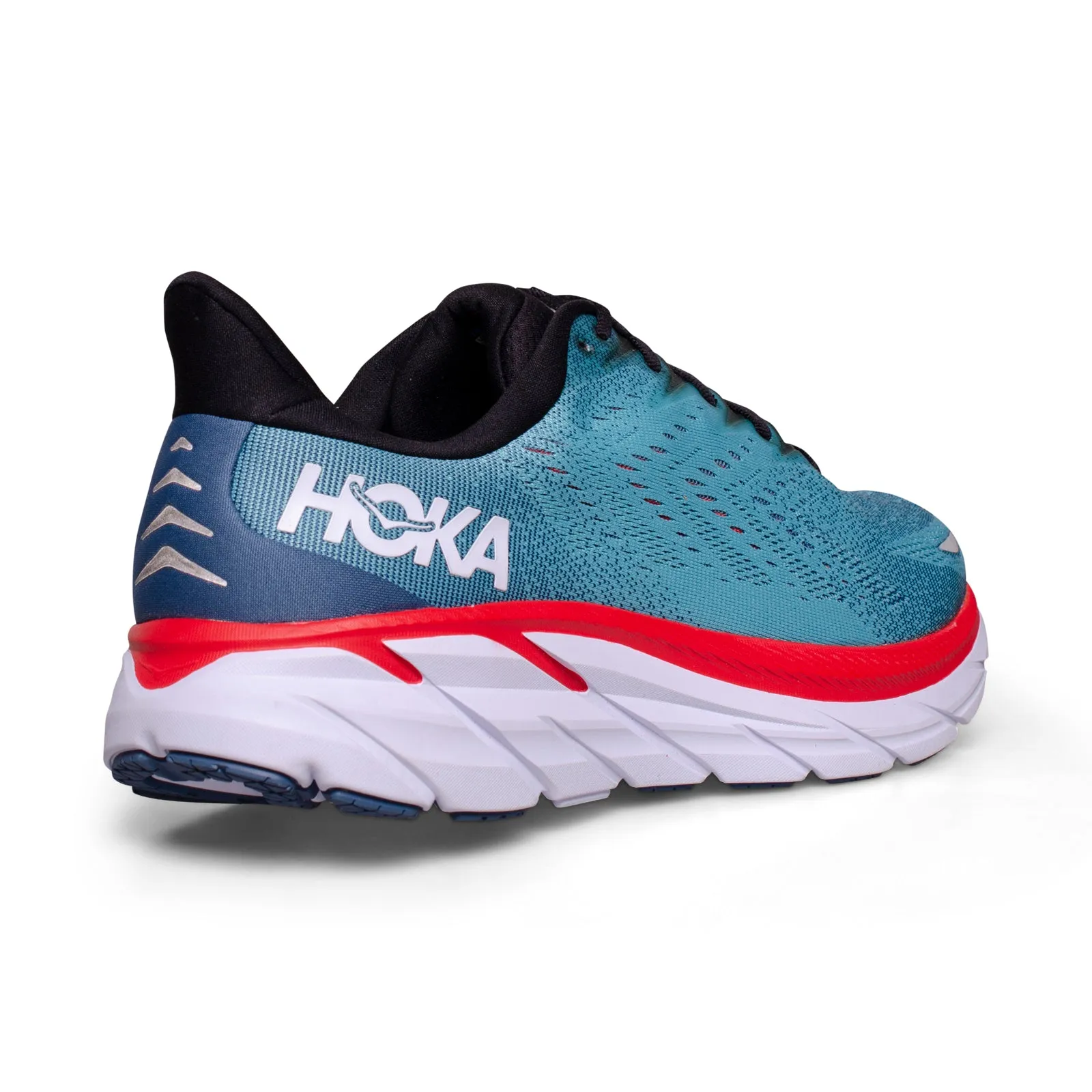 Hoka One One Clifton 8 Real Teal / Aquarelle Running Shoes - Men's