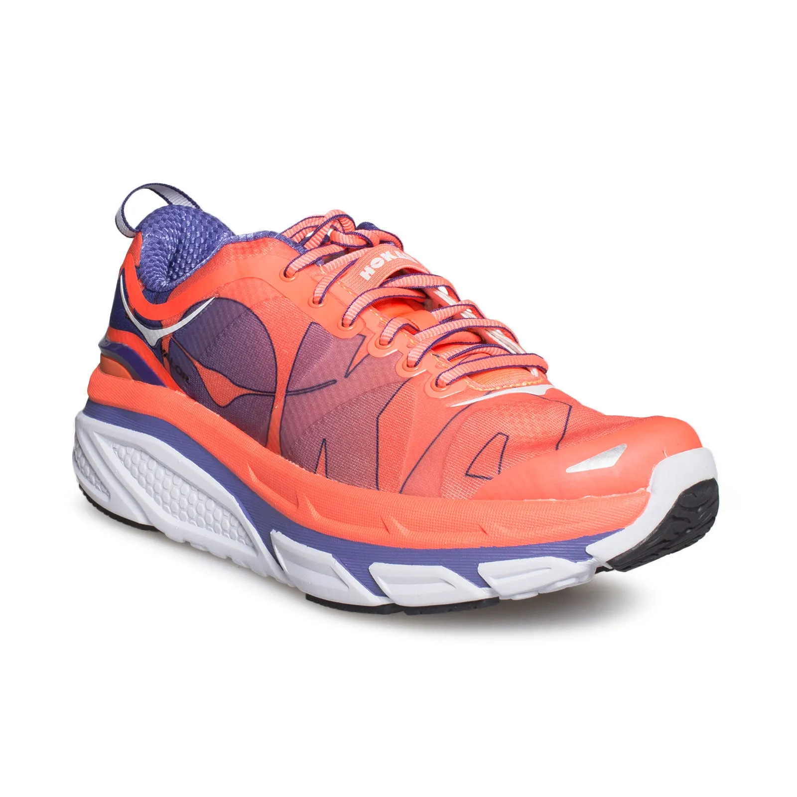 HOKA Valor Neon Coral / Corsican Blue Running Shoes - Women's