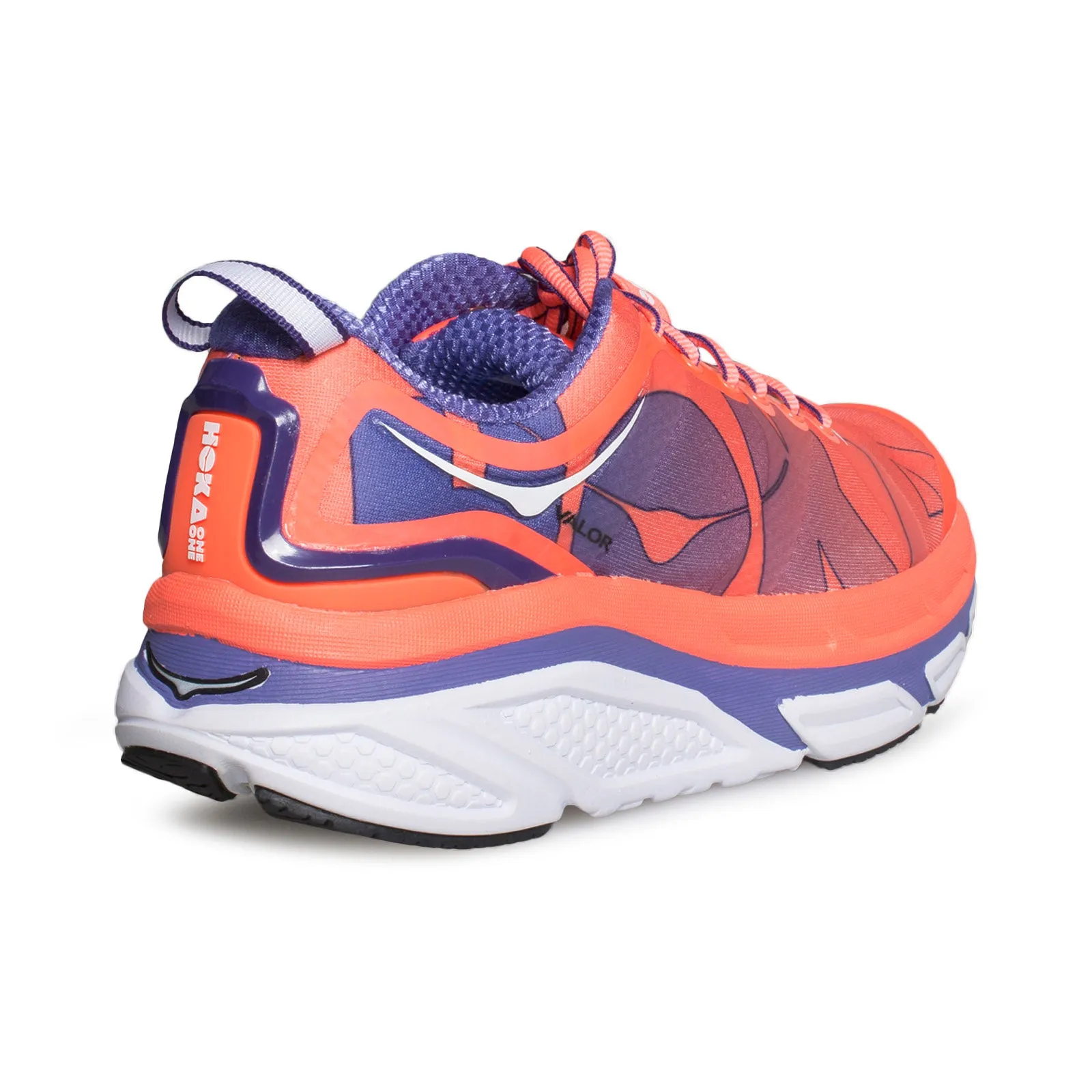 HOKA Valor Neon Coral / Corsican Blue Running Shoes - Women's