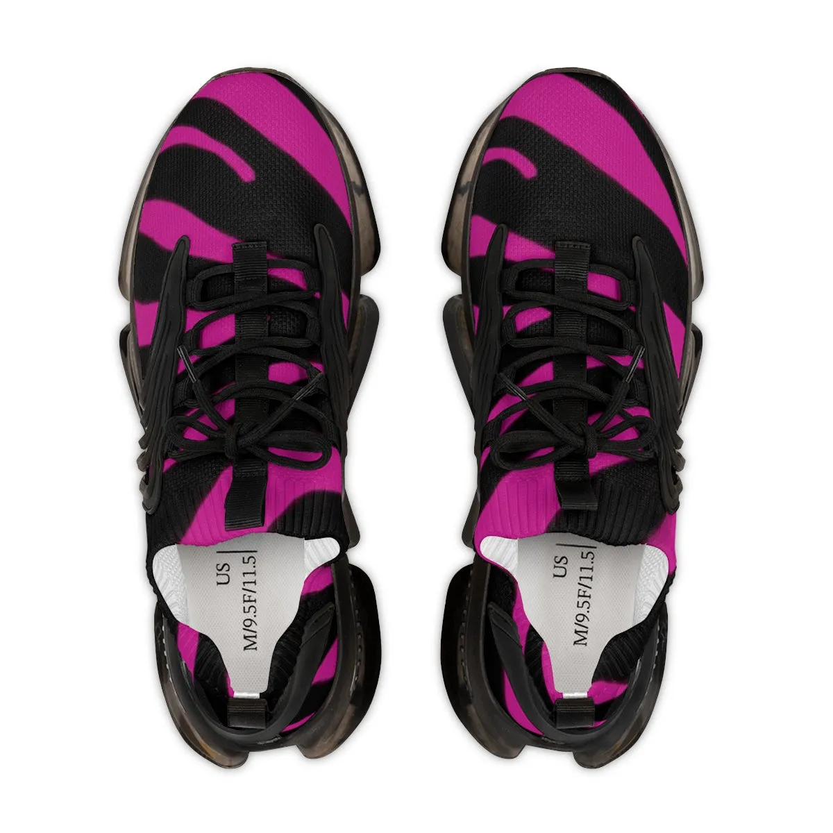 Hot Pink Zebra Men's Shoes, Best Comfy Animal Print Men's Mesh Sports Sneakers Shoes (US Size: 5-12)