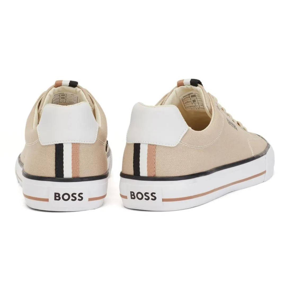 HUGO BOSS Aiden TENN LTB Canvas Trainers Men 50470866-BEG