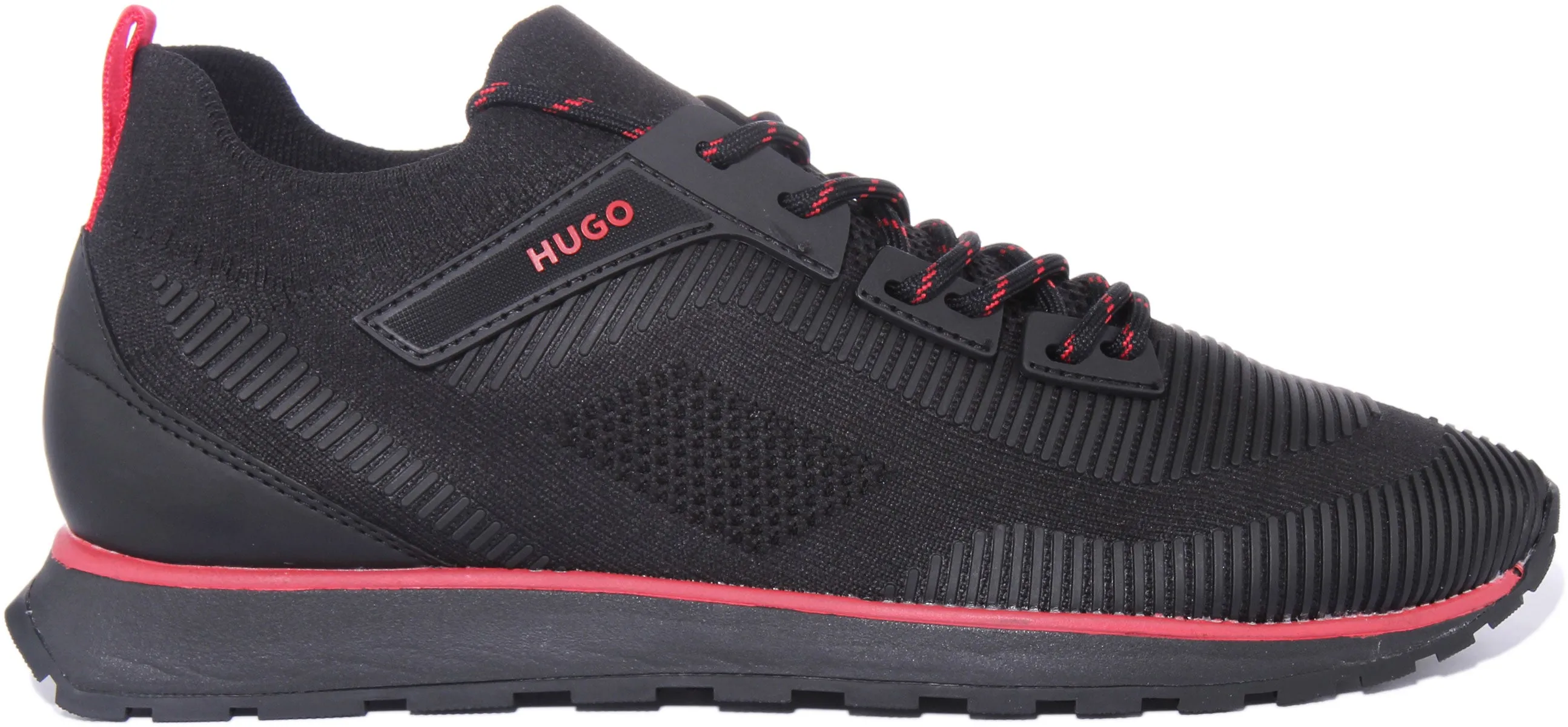 Hugo Icelin Run In Black Red For Men