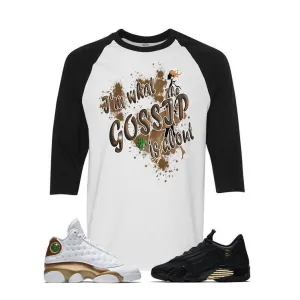 Jordan 13/14 Defining moments pack White And Black Baseball T's (GOSSIP)