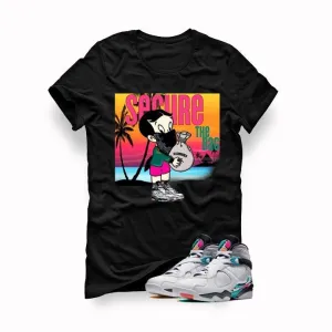 Jordan 8 South Beach Black T (Secure The Bag)