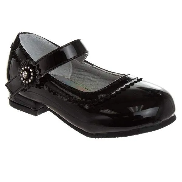 Josmo Girls Black Dress Shoes (Toddler)