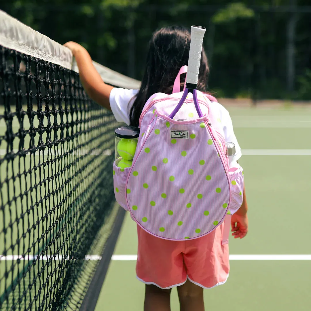 Junior Ame & Lulu Blush Little Love Tennis Backpack