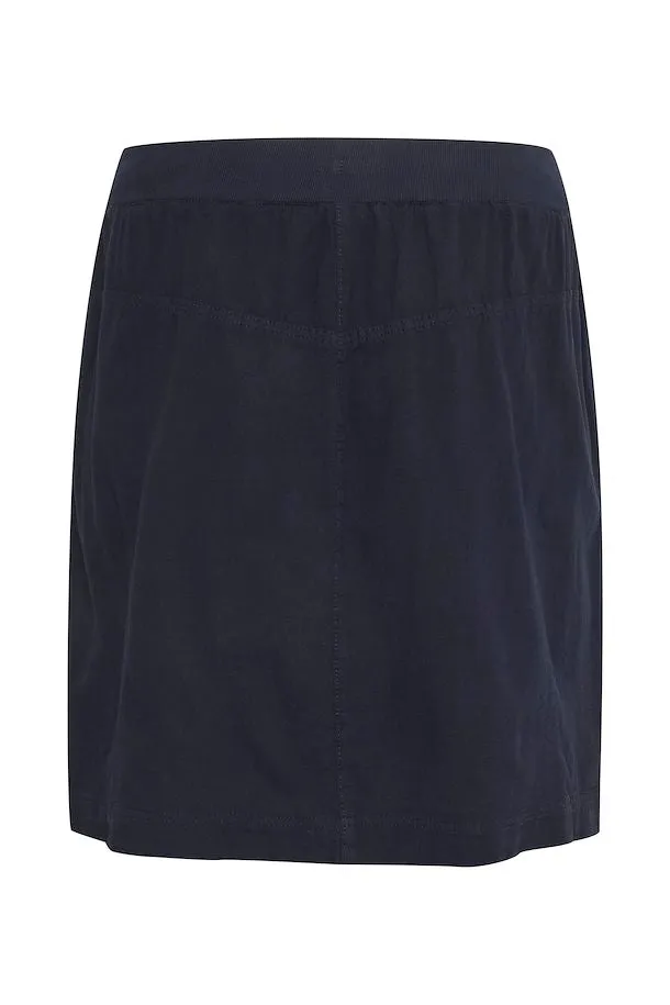 Kaffe Curve Nana Skirt in Navy