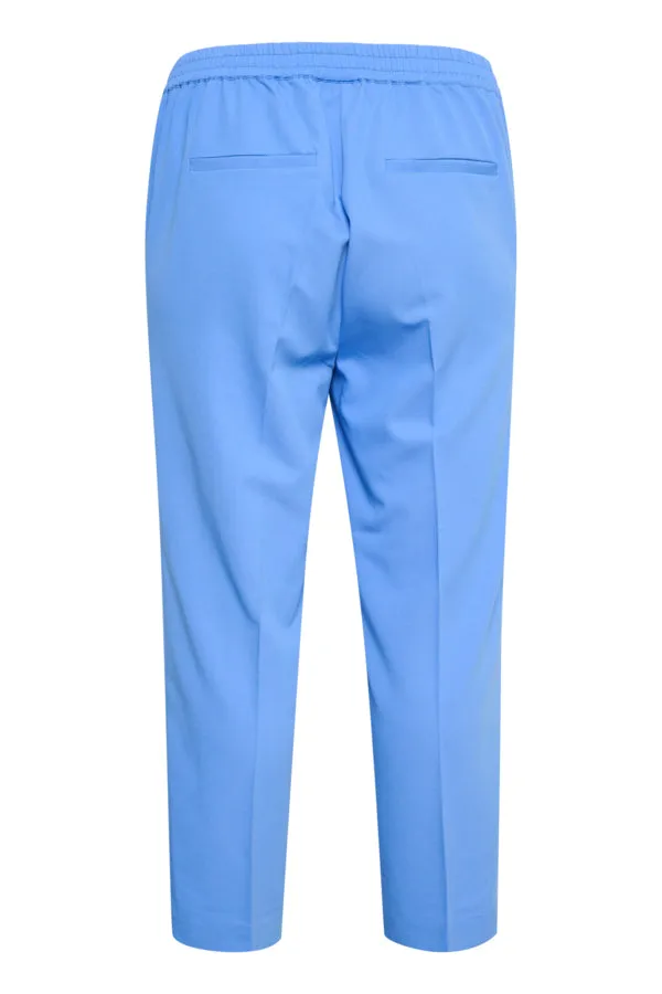 Kaffe Curve Sakira Crop Trousers in Ultramarine