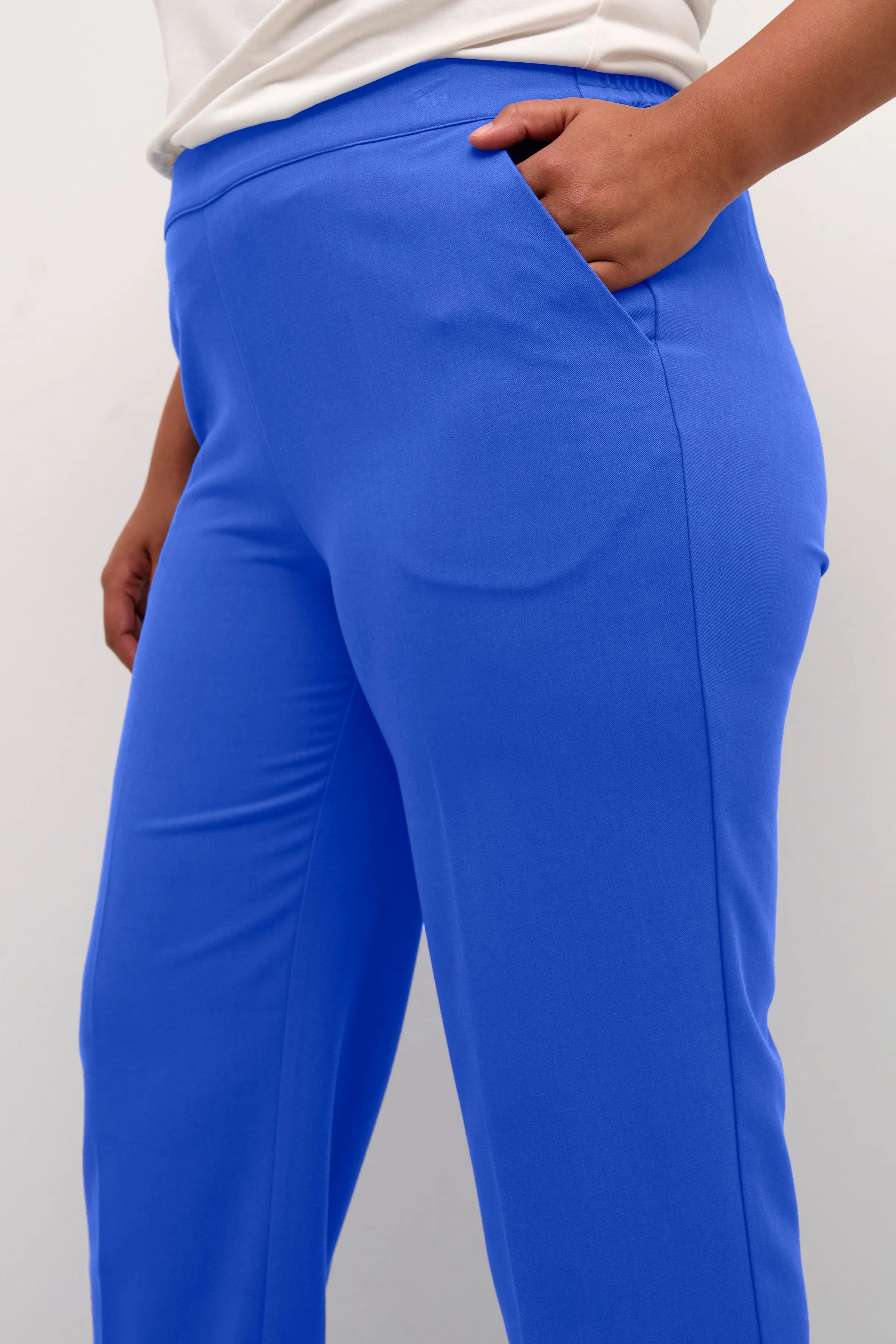 Kaffe Curve Sakira Trousers in Blue