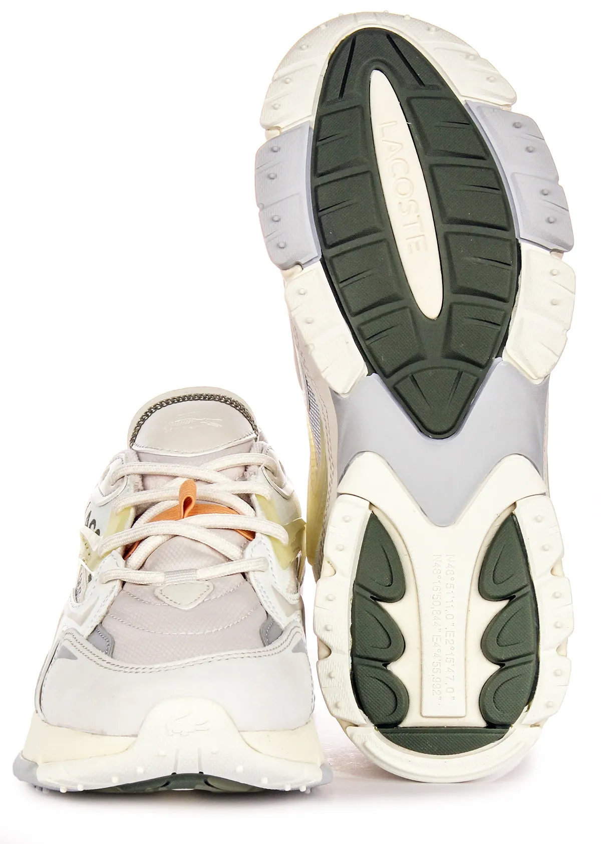 Lacoste Loo3 Neo Tech In Off White For Men