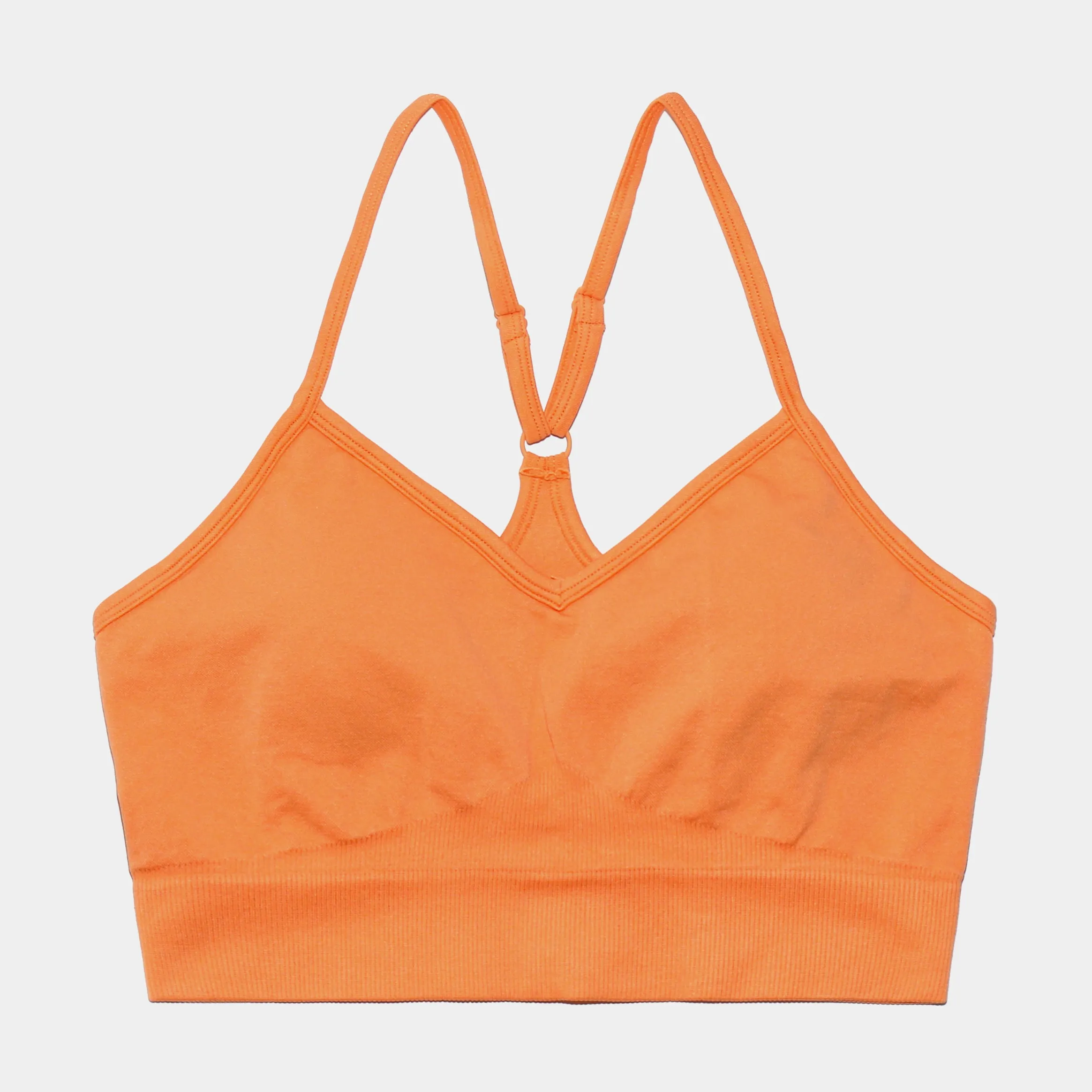 Layla Sports Bra Womens Top (Orange)