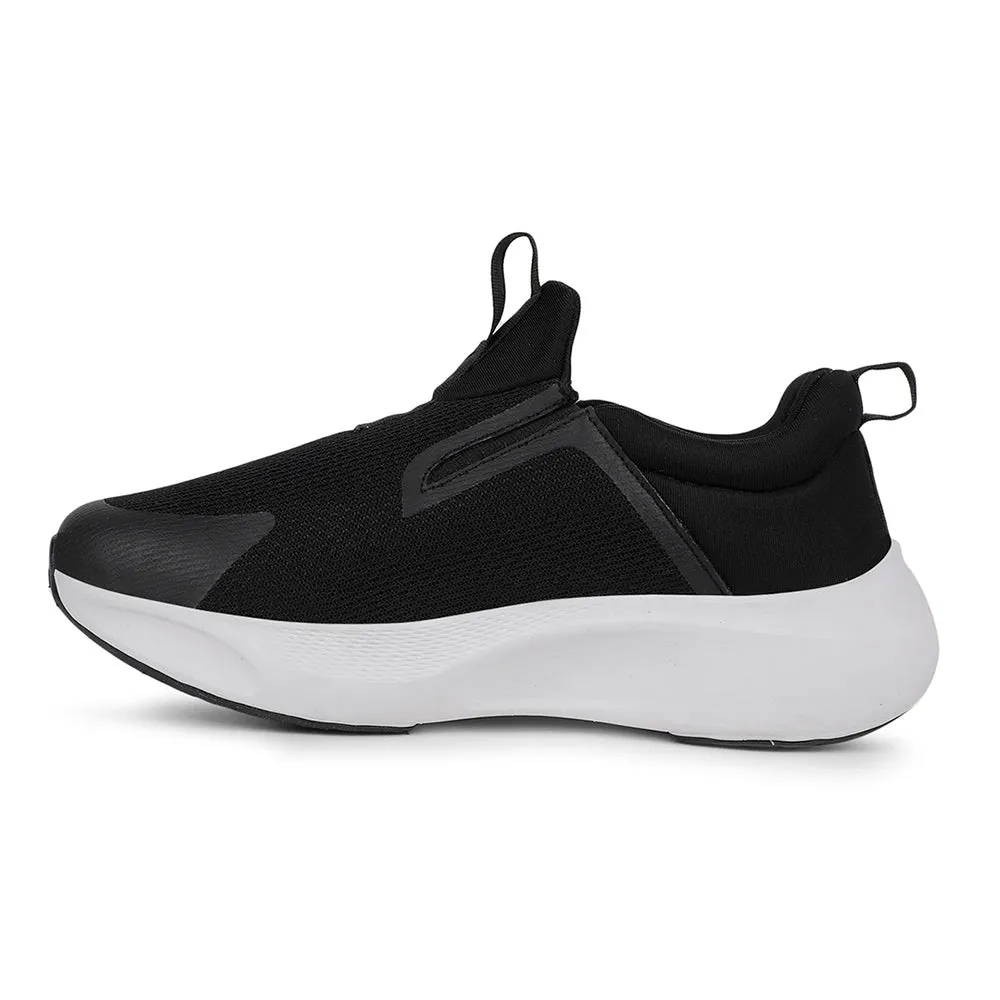 Leap7x Sports Black Walking Shoes For Mens REACTIVE-2 By Liberty