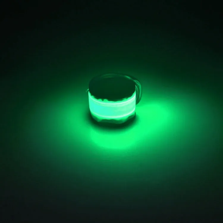 LED Luminous Slap Pat Circle Outdoors sports Wristband, Small, Size:26*4cm(Green)