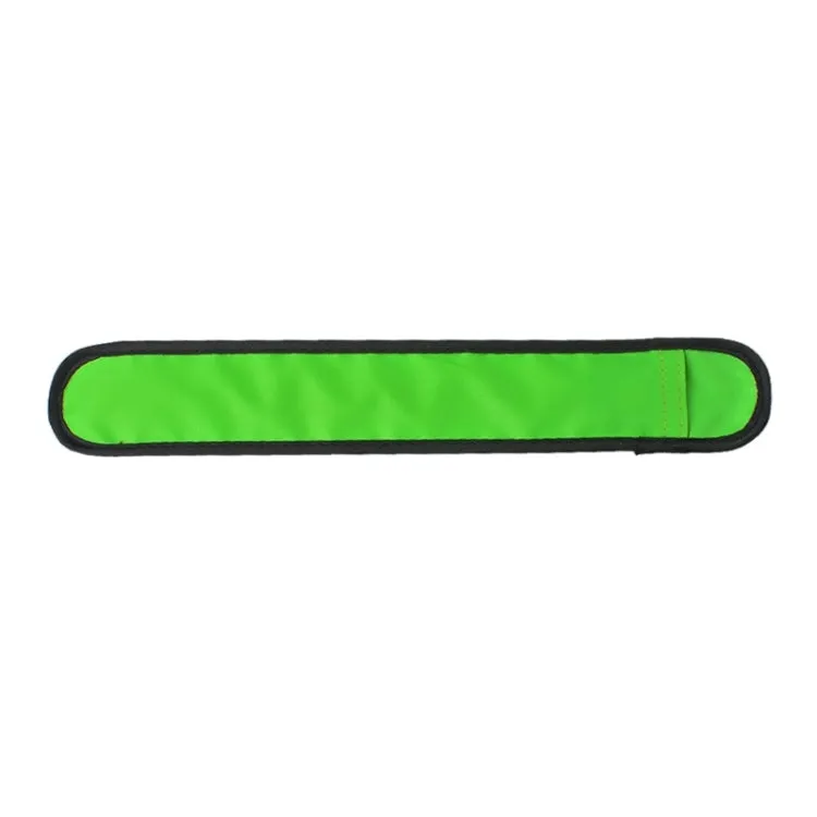 LED Luminous Slap Pat Circle Outdoors sports Wristband, Small, Size:26*4cm(Green)