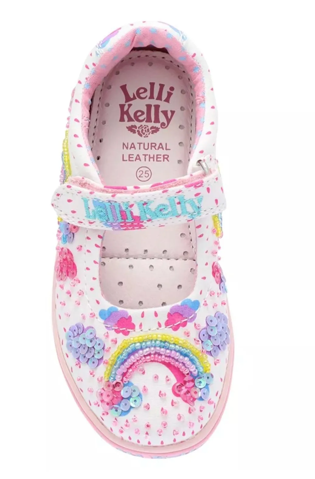 Lelli Kelly Girls White Allegra Dolly Shoes