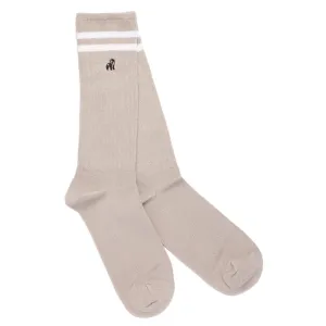 Light Grey Athletic Bamboo Socks