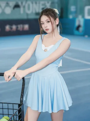 LMD Baby Blue High Waist Tennis Dress