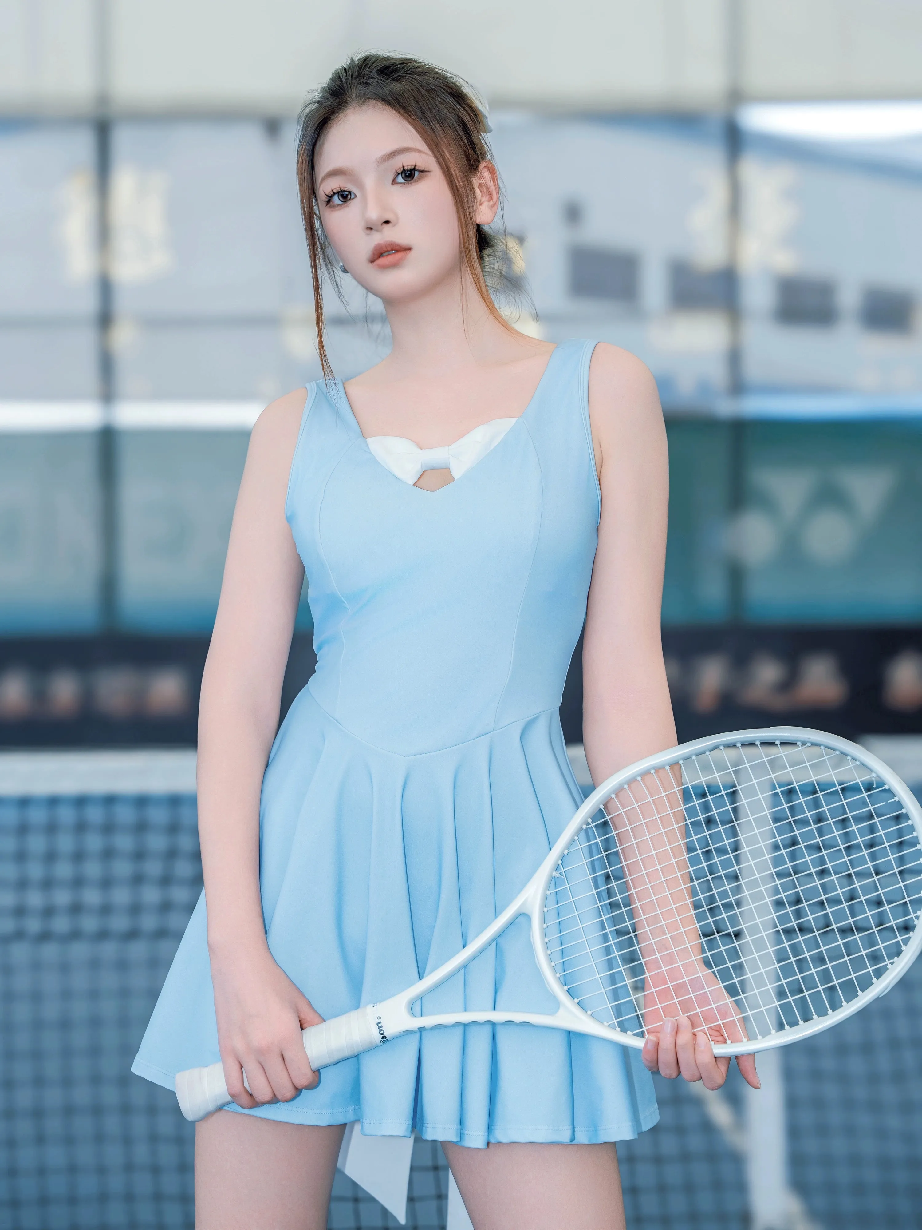 LMD Baby Blue High Waist Tennis Dress