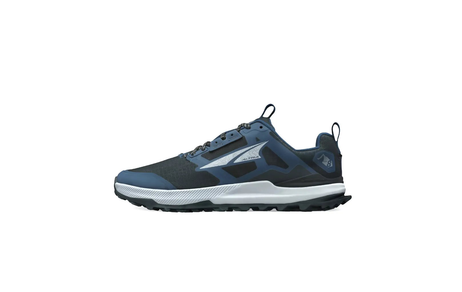 Men's Altra Lone Peak 8 Color: Navy/ Black (WIDE WIDTH)