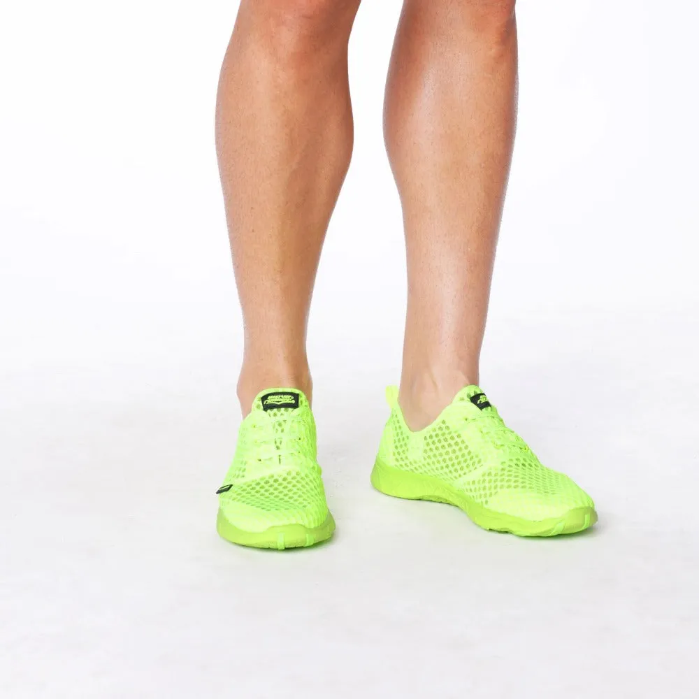 Men's Aqua Sneaker Neon Yellow