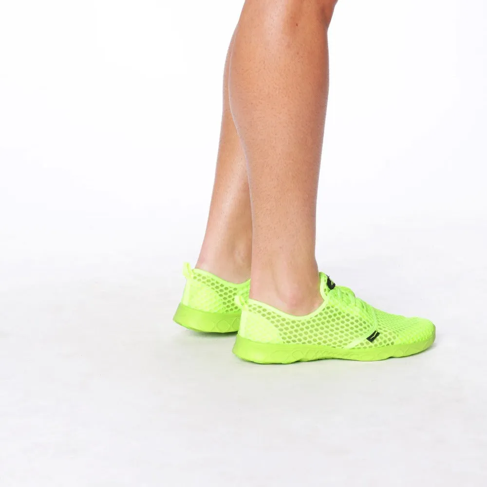 Men's Aqua Sneaker Neon Yellow