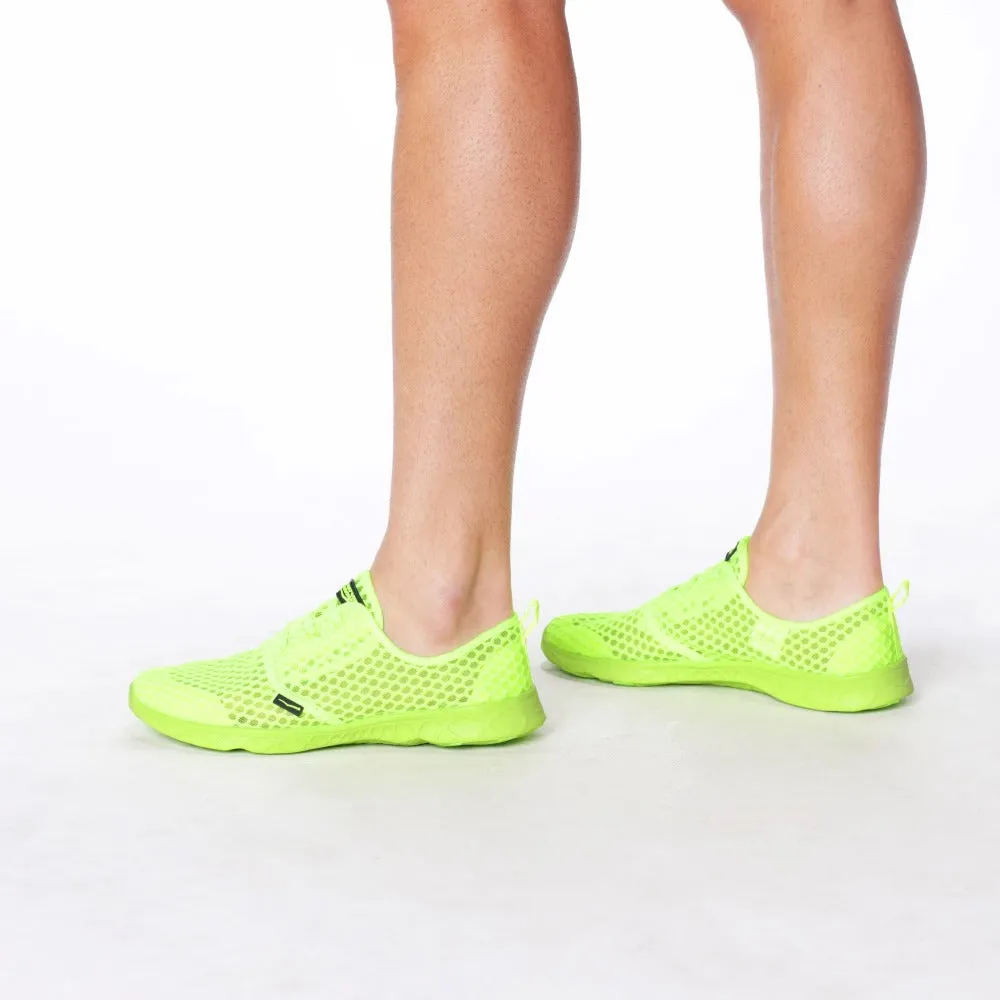 Men's Aqua Sneaker Neon Yellow