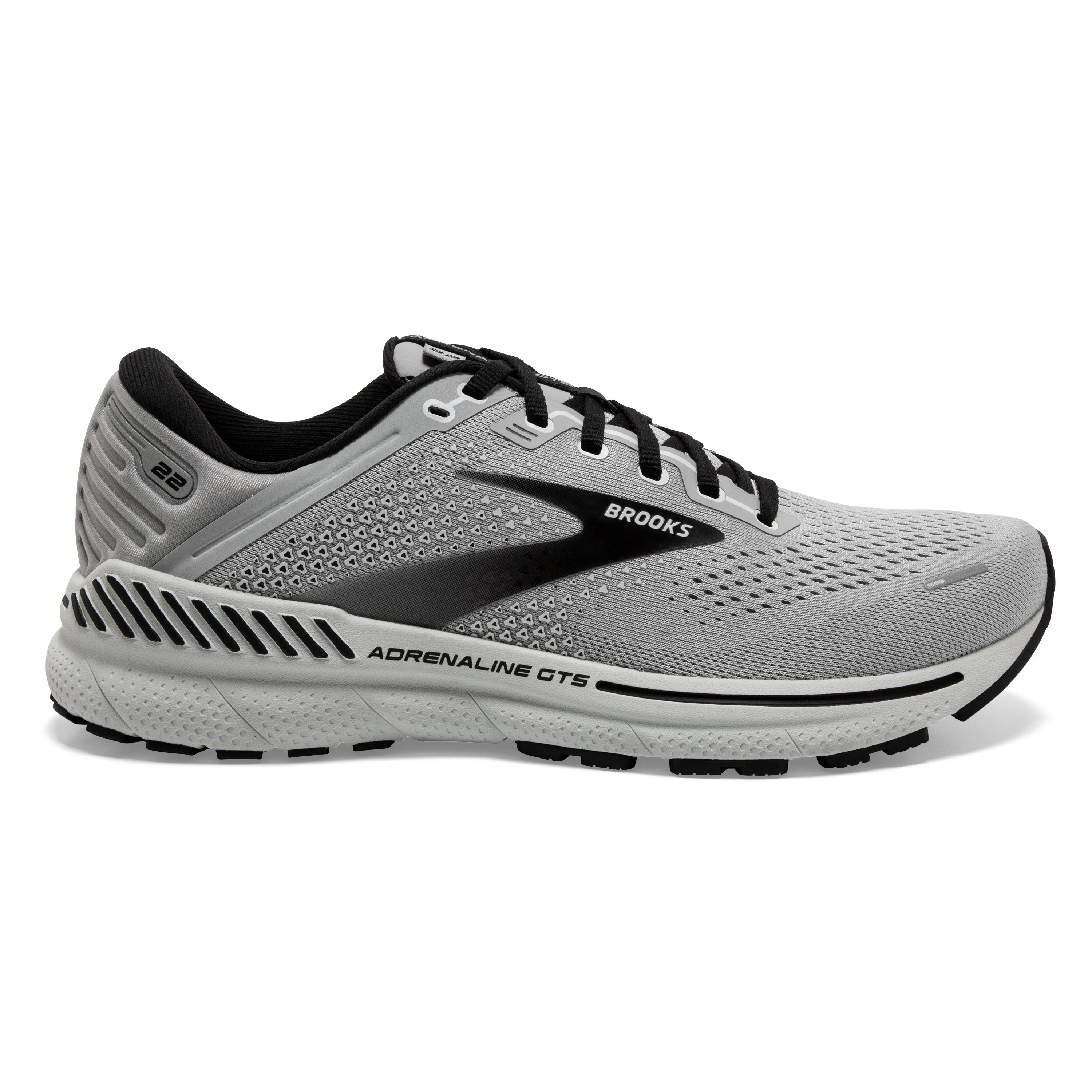 Men's Brooks Adrenaline GTS 22 Color: Alloy/Grey/Black