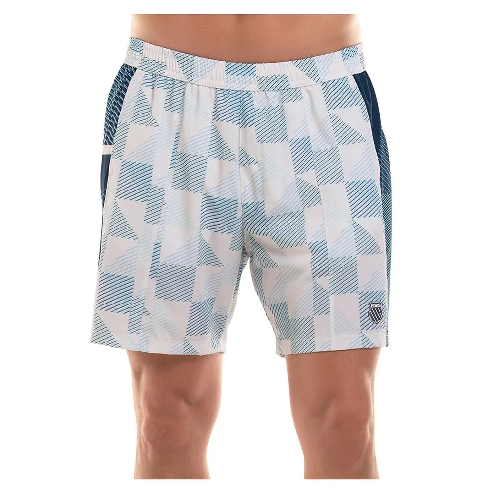 Men's Capri Wave 7 Inch Tennis Short Star White