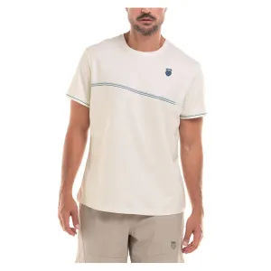 Men's Capri Wave Short Sleeve Tennis Crew Star White