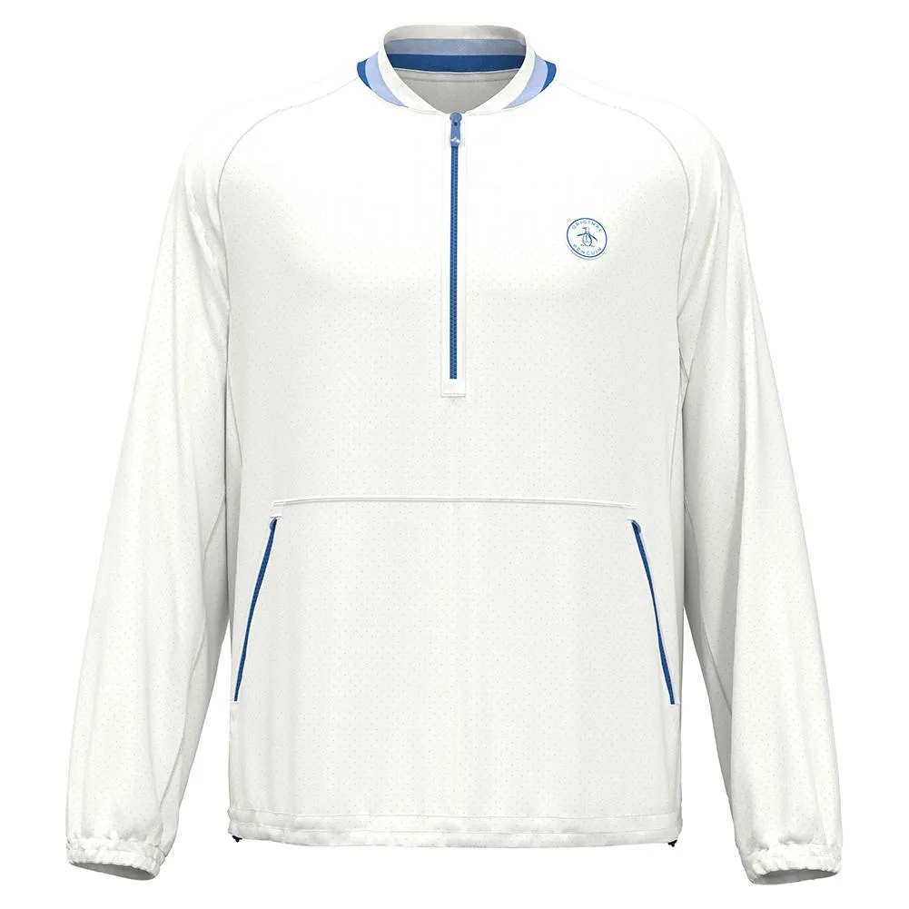 Men's Heritage 1/4 Zip Tennis Windjacket Bright White