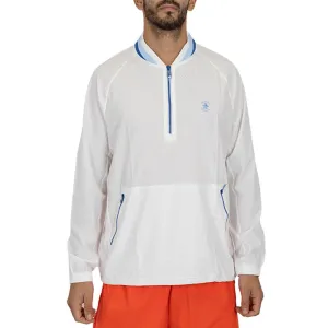 Men's Heritage 1/4 Zip Tennis Windjacket Bright White